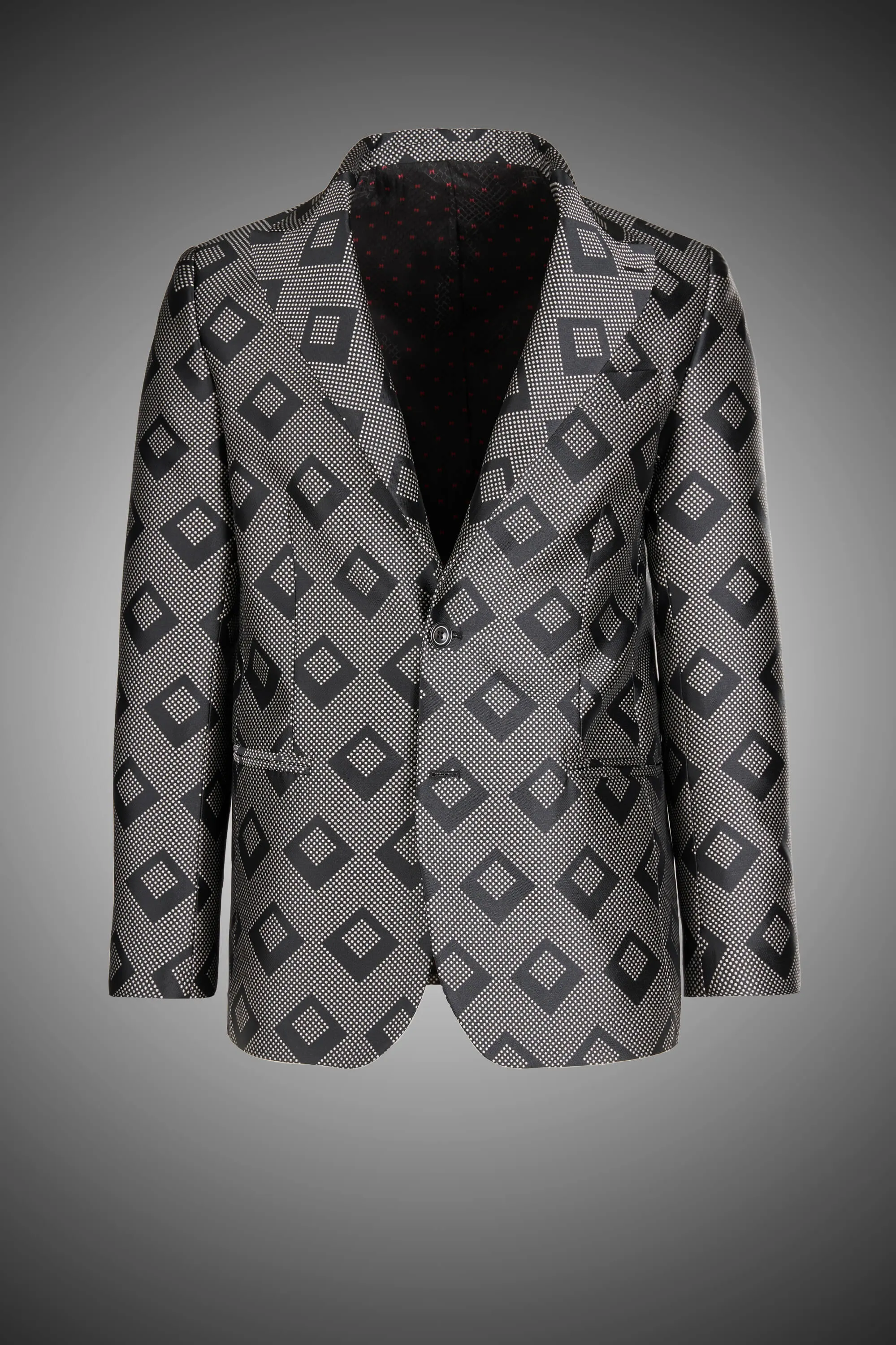 Macro Jacquard Red Carpet Jacket