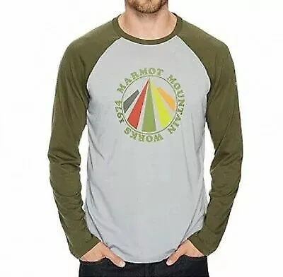 Marmot Men T-Shirt Long Sleeve Tee Storm-Grey