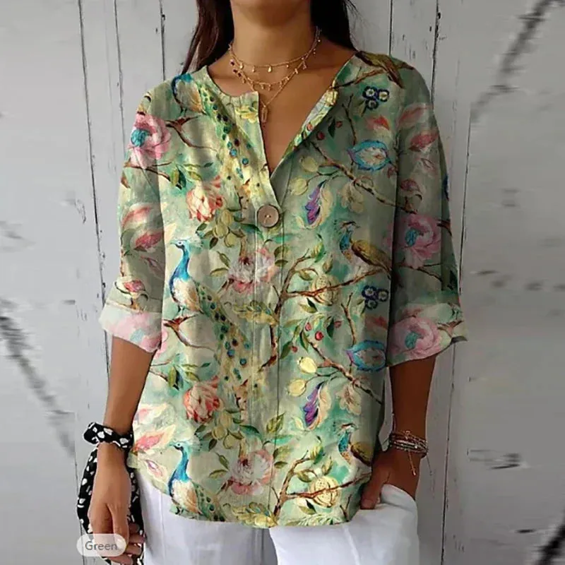 Mary Chic Floral Blouse