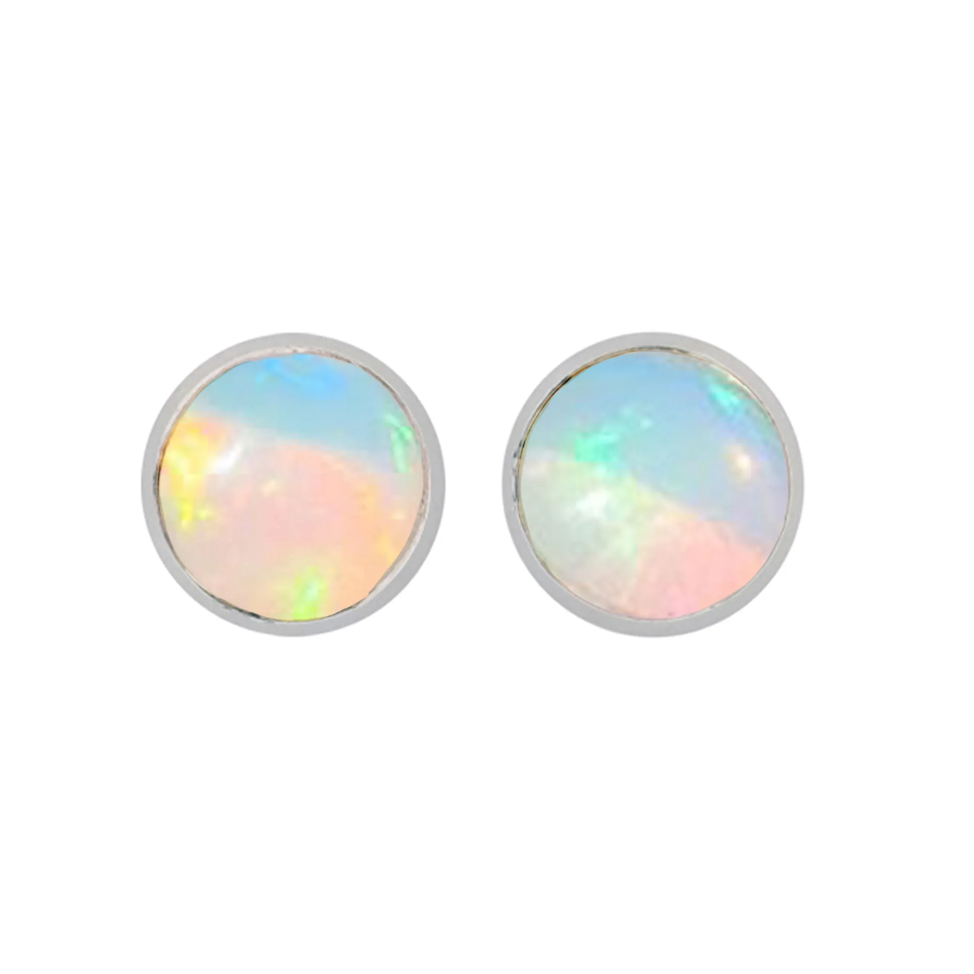 Maya Stud Earrings - Opal