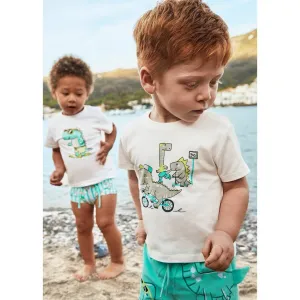 Mayoral Infant Boys T-Shirt 1062 Dino Bike