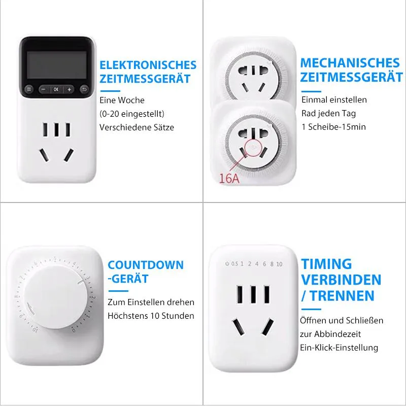 Mechanischer Timer für Steckdose