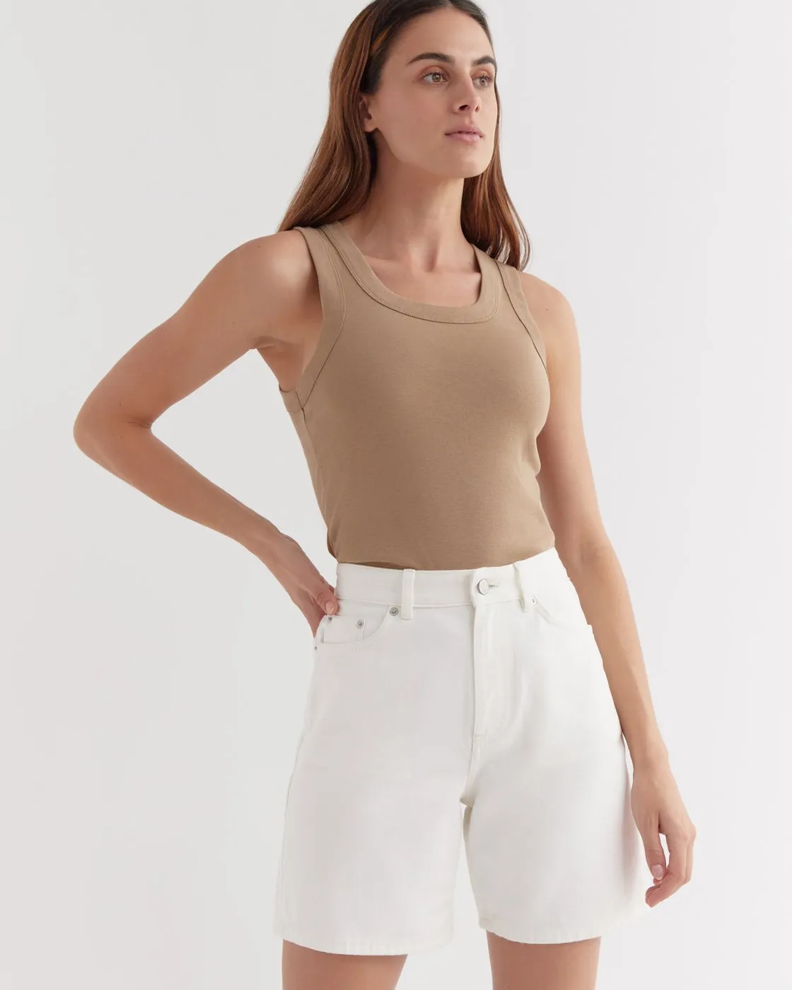 Meike Rib Tank Camel