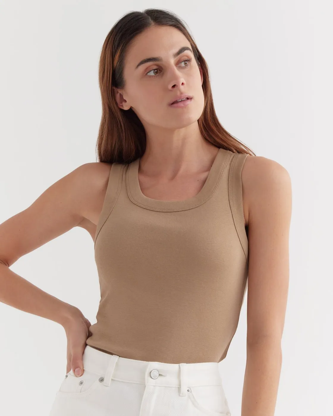 Meike Rib Tank Camel