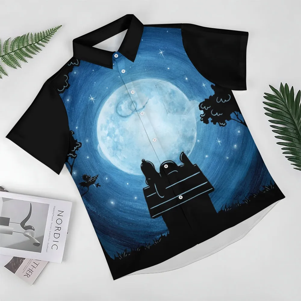Men's Cartoon Character Casual Short Sleeve Shirt 2311000030