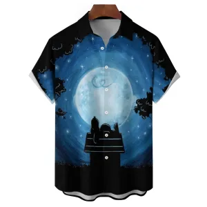 Men's Cartoon Character Casual Short Sleeve Shirt 2311000030