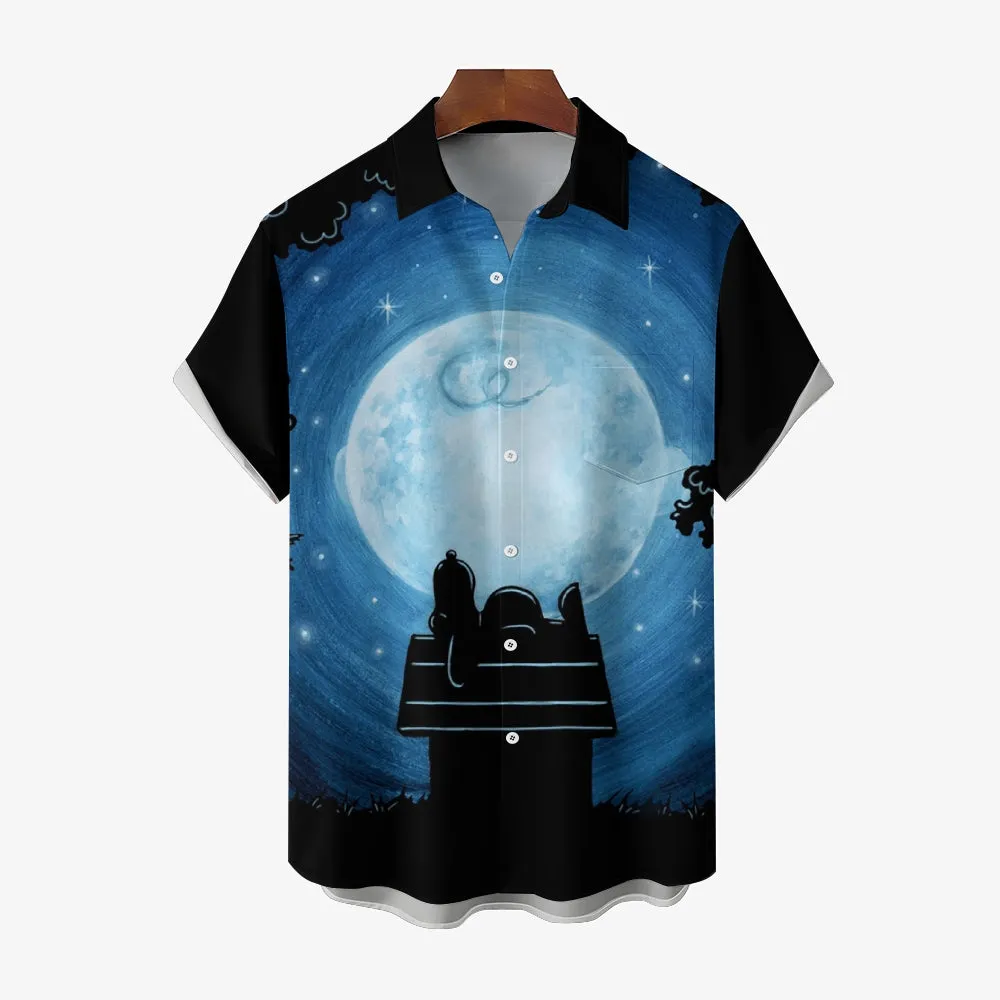 Men's Cartoon Character Casual Short Sleeve Shirt 2311000030