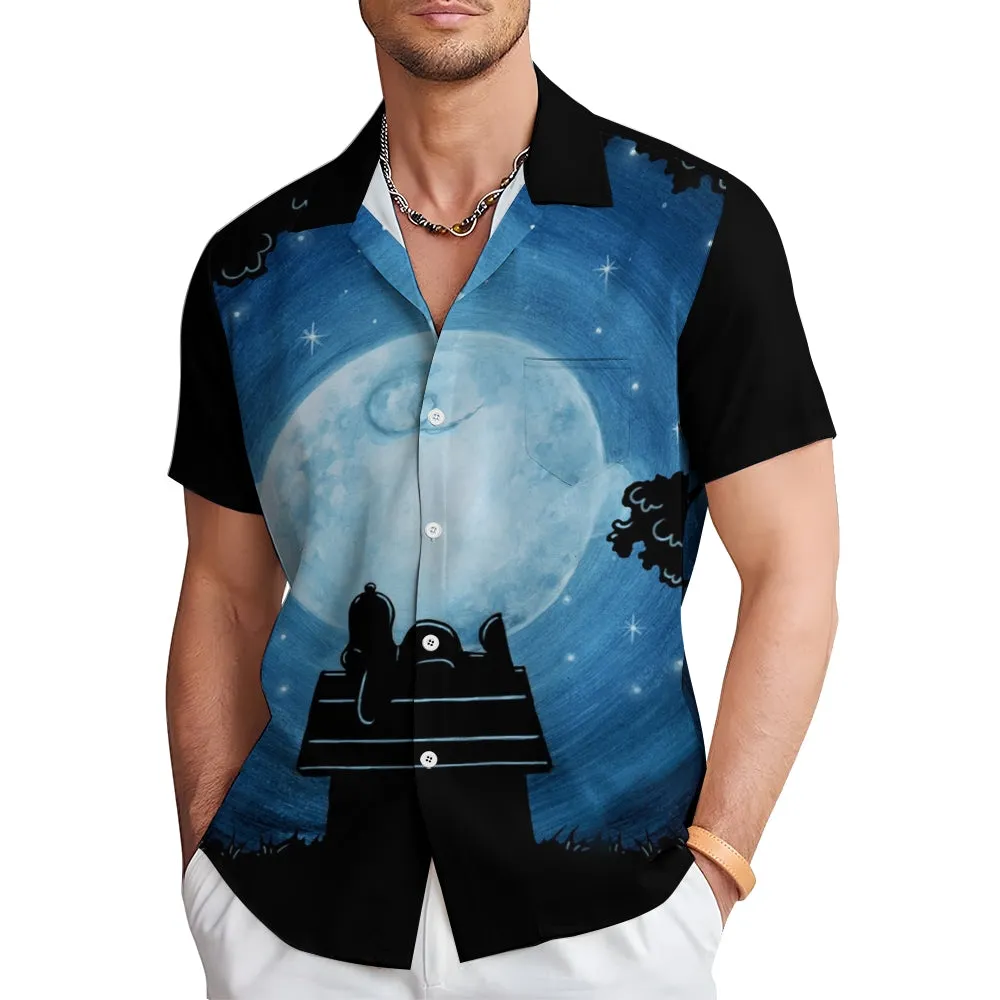 Men's Cartoon Character Casual Short Sleeve Shirt 2311000030
