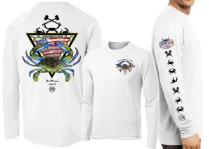 Men’s Performance American Blue Crab Long Sleeve