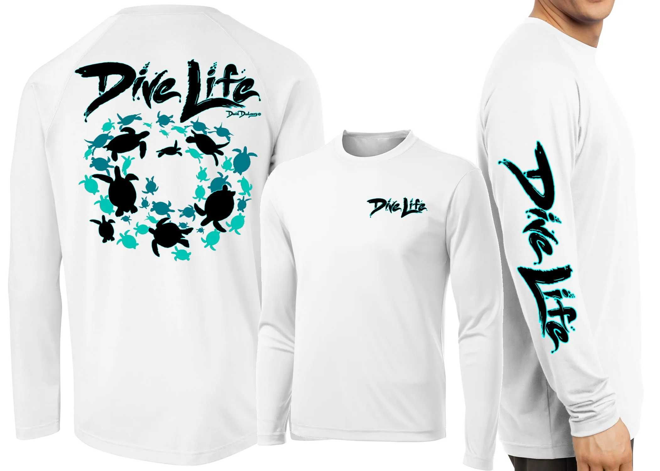 Men’s Performance Dive Life Turtles Long Sleeve