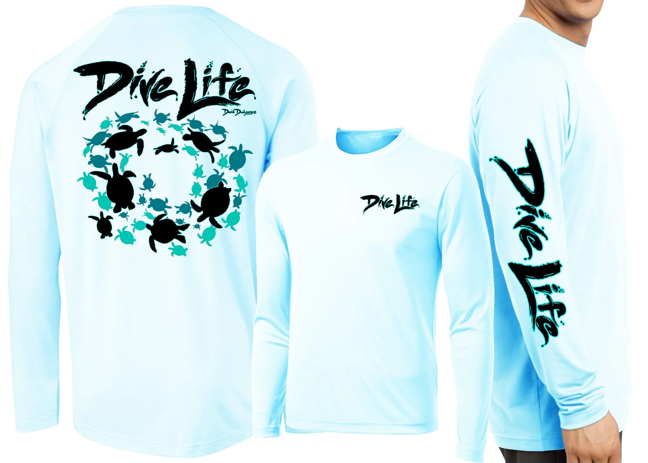 Men’s Performance Dive Life Turtles Long Sleeve
