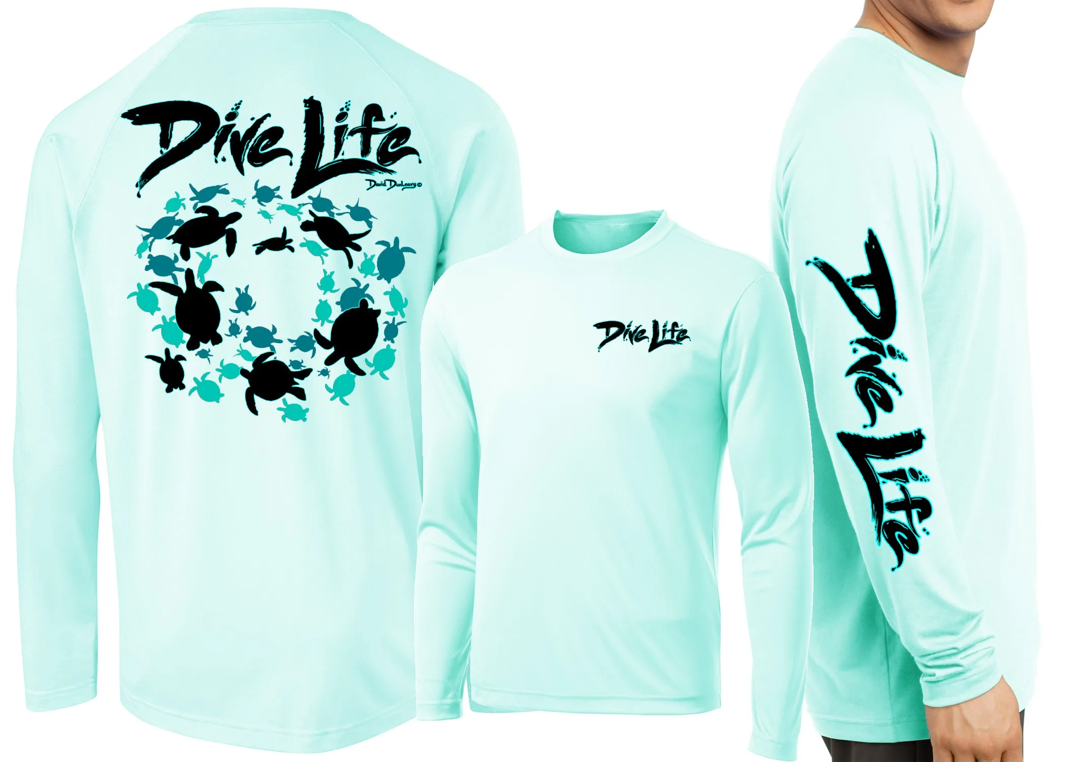 Men’s Performance Dive Life Turtles Long Sleeve