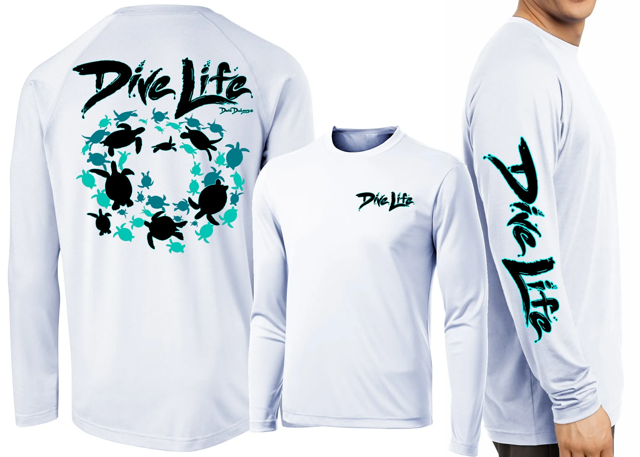 Men’s Performance Dive Life Turtles Long Sleeve