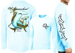 Men’s Performance Great Hammerhead Sharks Long Sleeve