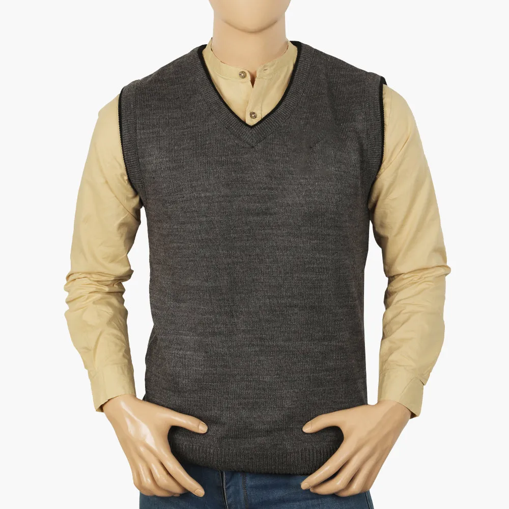 Men's Sleeveless Sweater - Grey