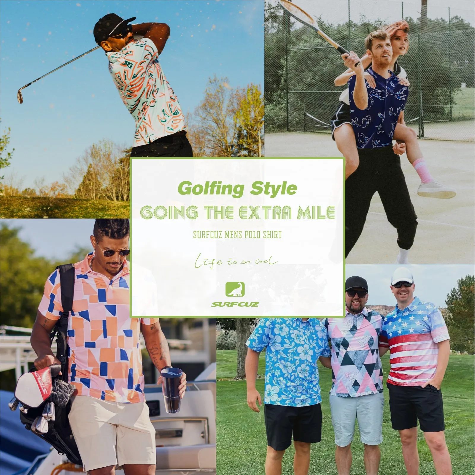 Men's Stretch Golf Polo Shirts