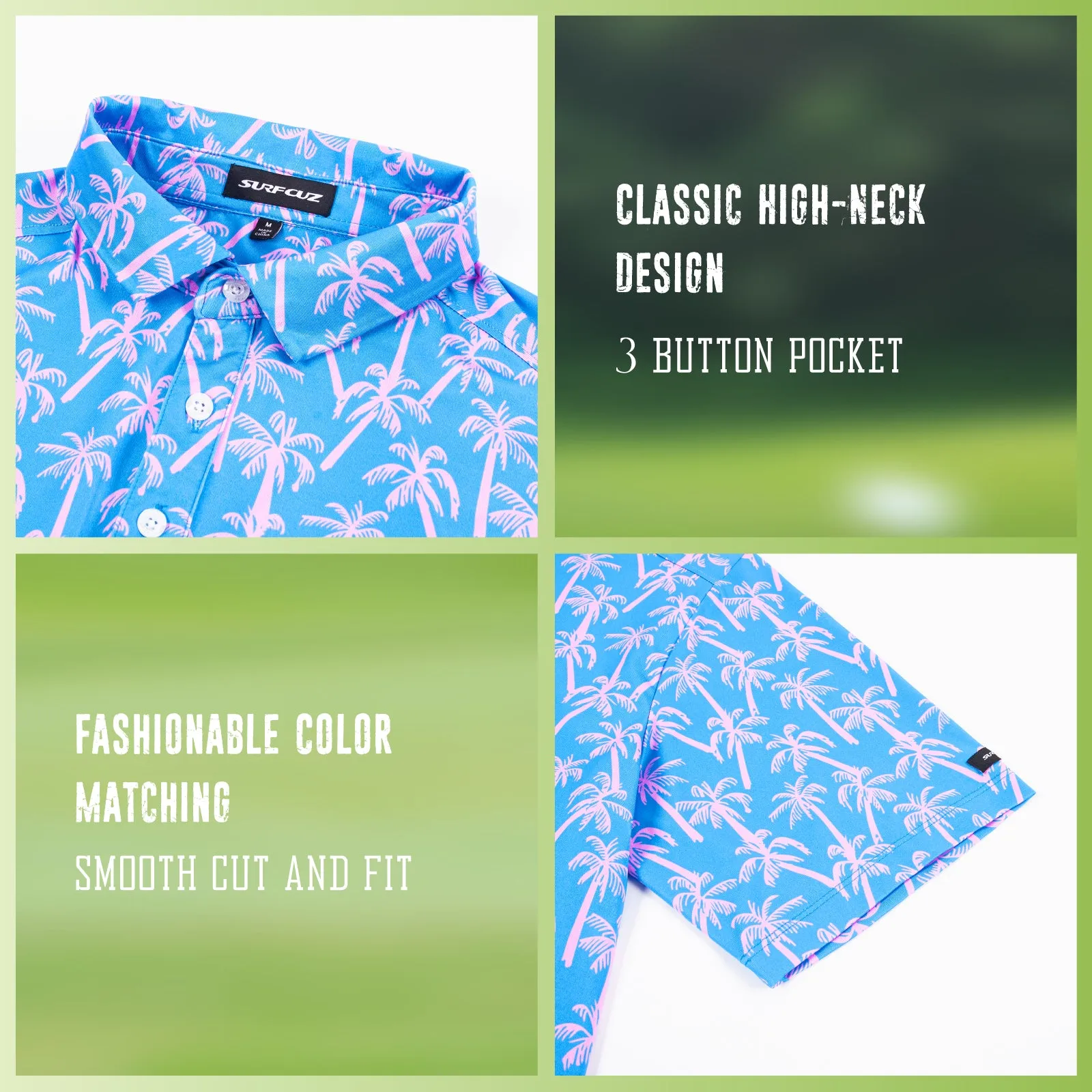 Men's Stretch Golf Polo Shirts