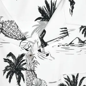 Men's Tropical Vintage Print Hawaiian Shirt