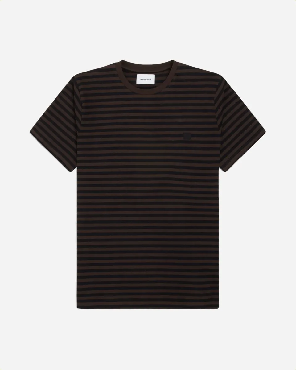 Mento Stripe Tee - Brown