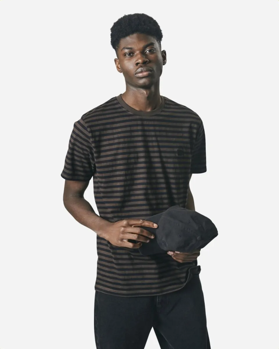 Mento Stripe Tee - Brown