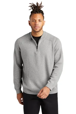 Mercer Mettle 1/4-Zip Sweater MM3020 Gusty Grey Heather