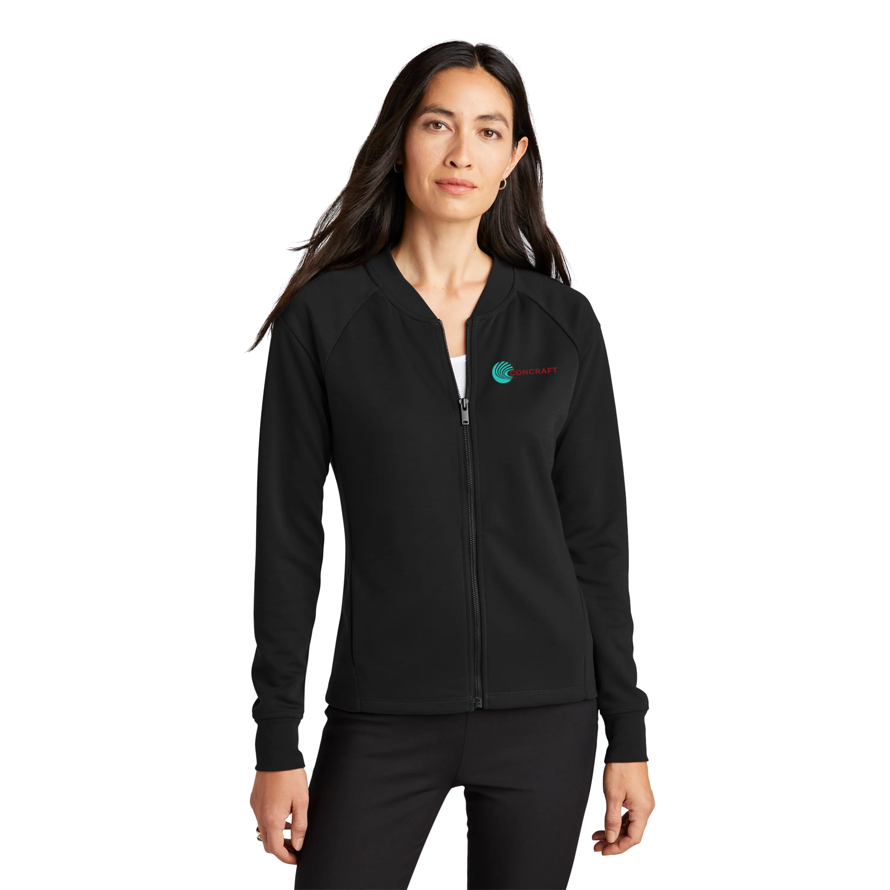 Mercer Mettle - Ladies Double-Knit Bomber. MM3001.