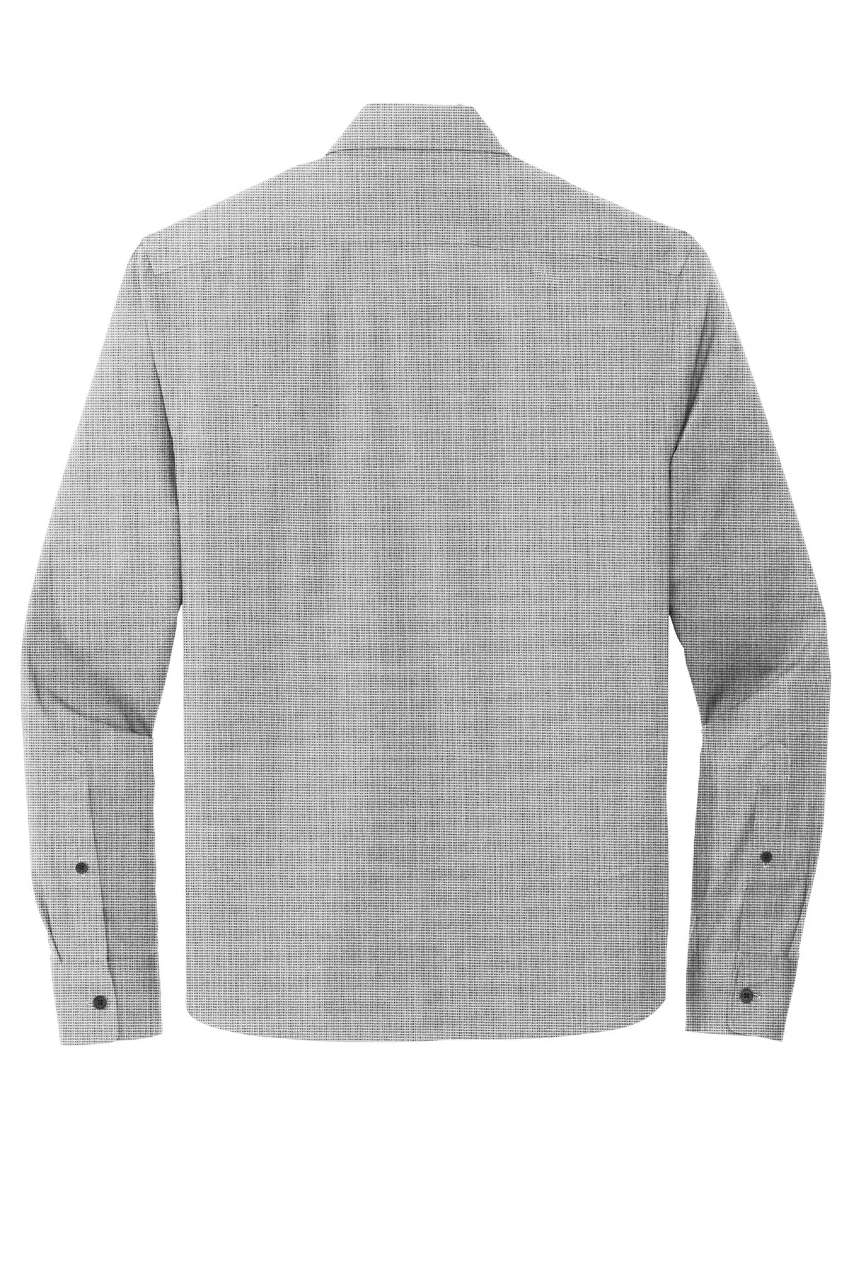 Mercer Mettle Long Sleeve Stretch Woven Shirt MM2000 Gusty Grey End On End