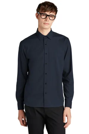 Mercer Mettle Long Sleeve Stretch Woven Shirt MM2000 Night Navy