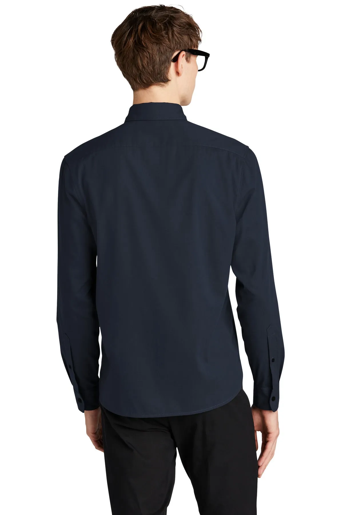 Mercer Mettle Long Sleeve Stretch Woven Shirt MM2000 Night Navy