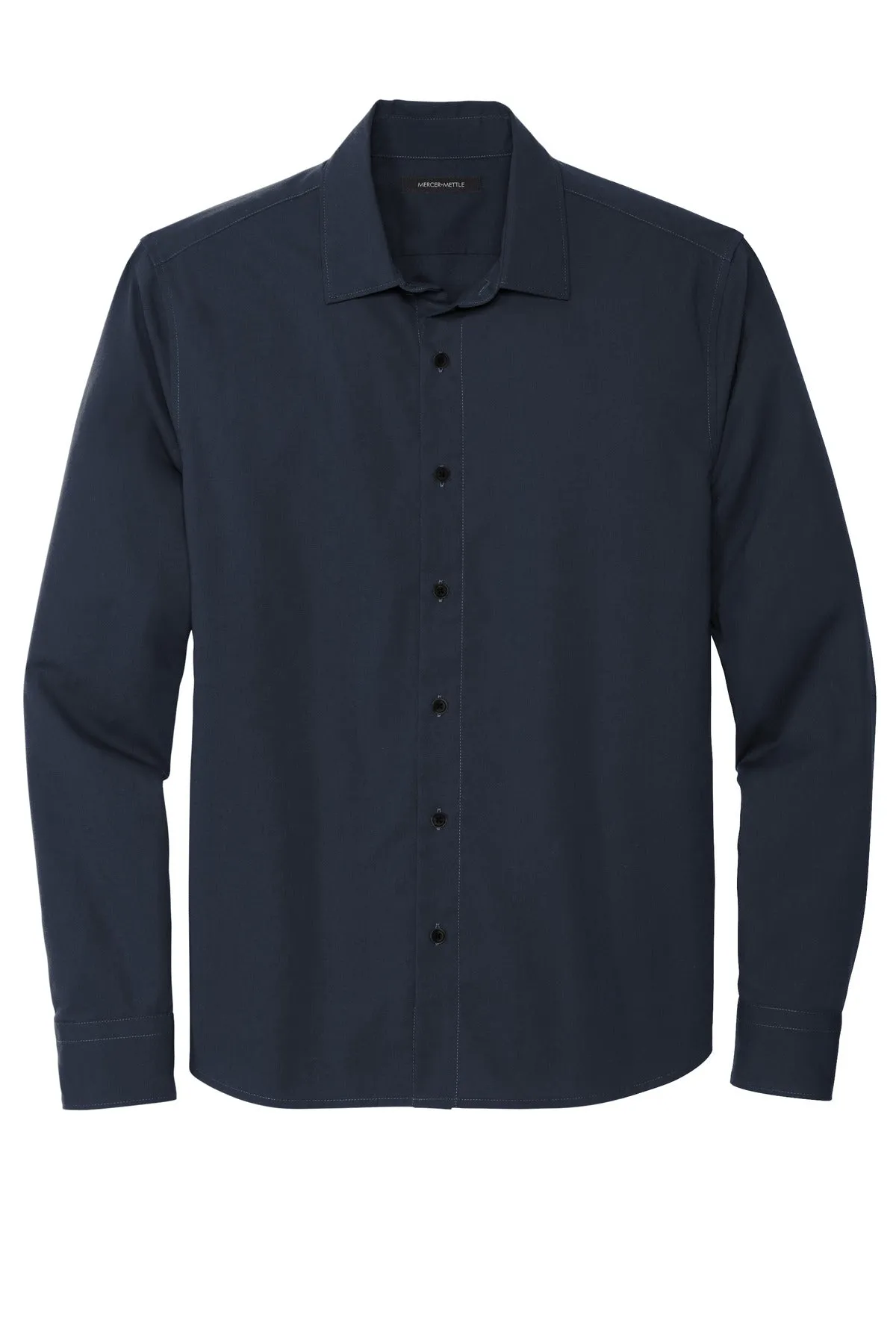 Mercer Mettle Long Sleeve Stretch Woven Shirt MM2000 Night Navy