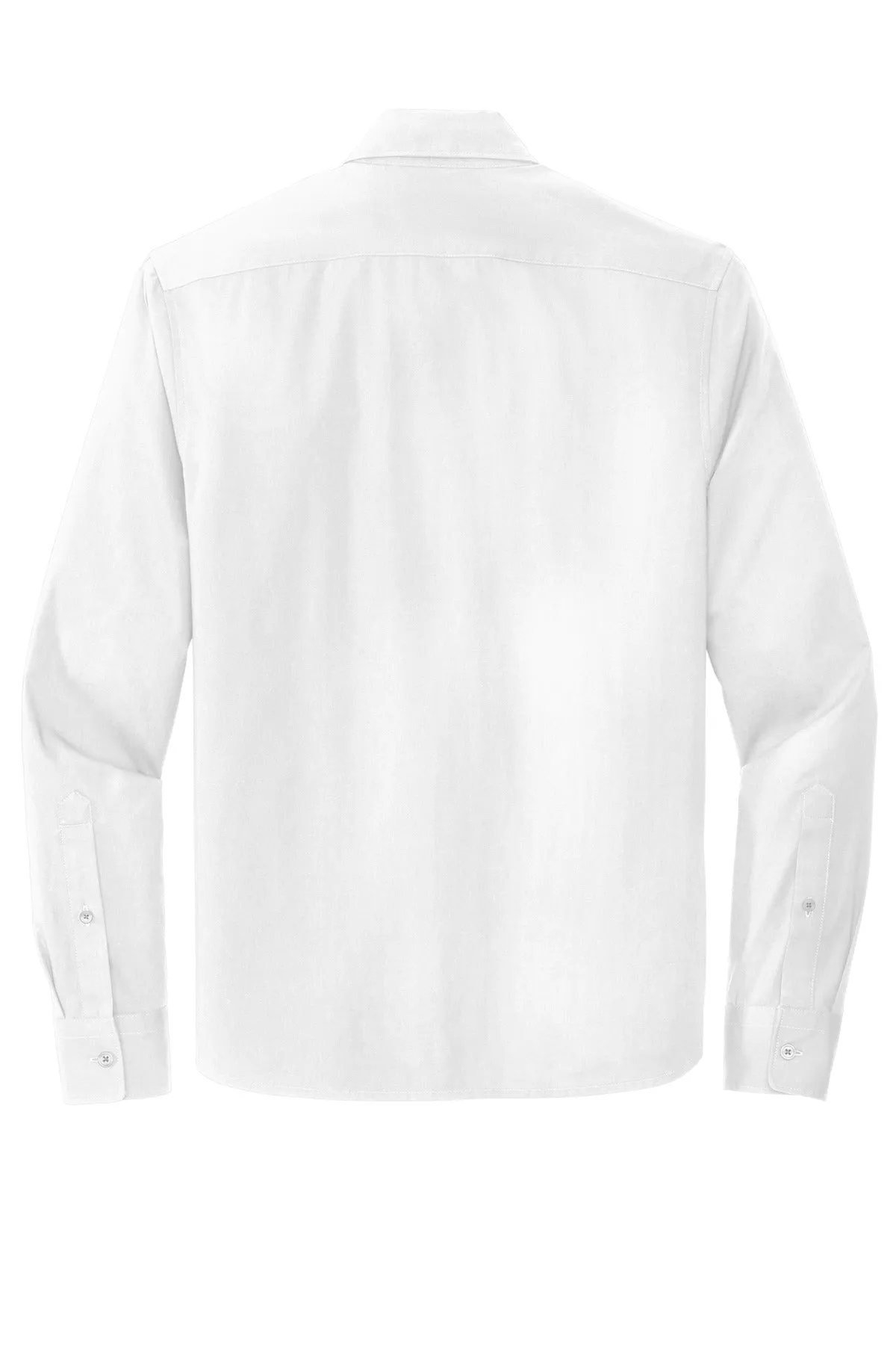 Mercer Mettle Long Sleeve Stretch Woven Shirt MM2000 White