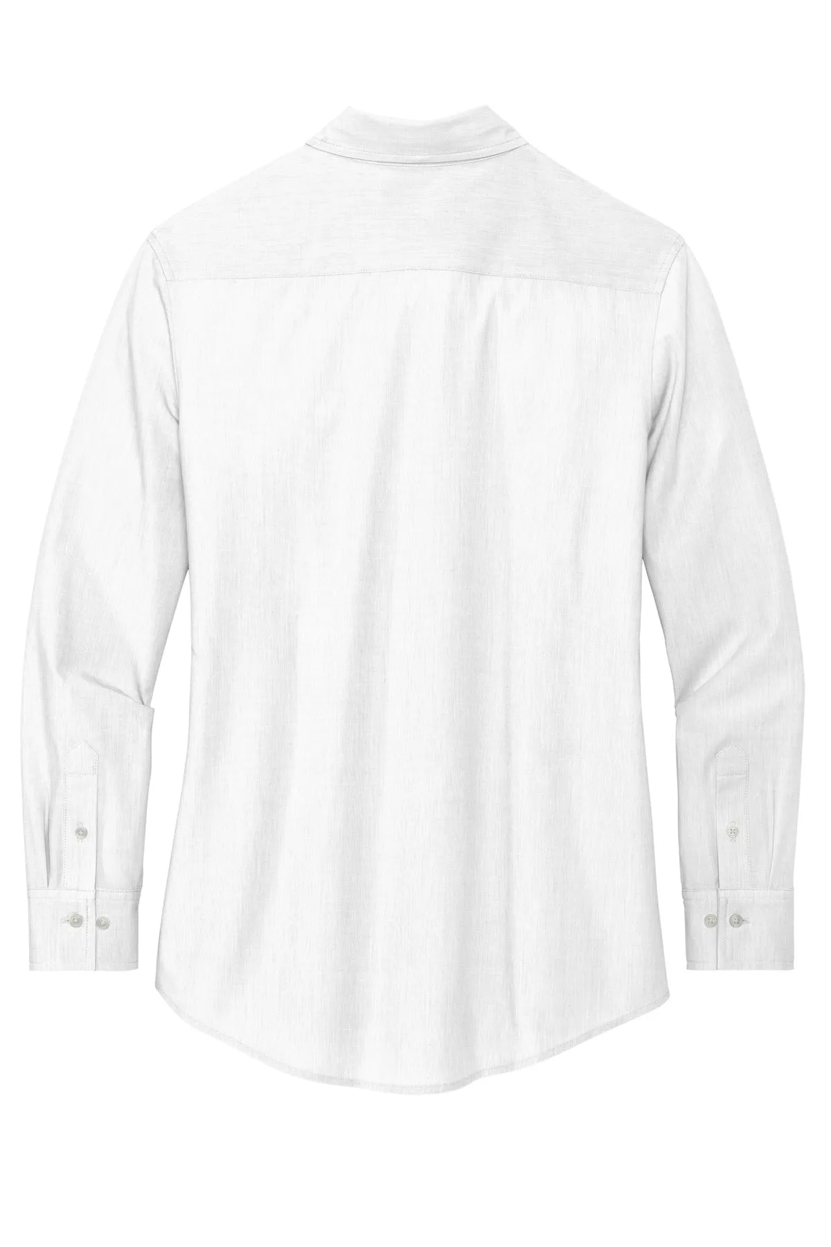 Mercer Mettle Women's Long Sleeve Stretch Woven Shirt MM2001 White