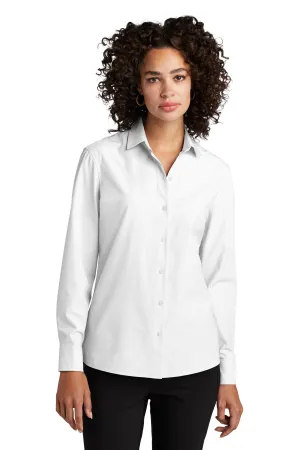 Mercer Mettle Women's Long Sleeve Stretch Woven Shirt MM2001 White