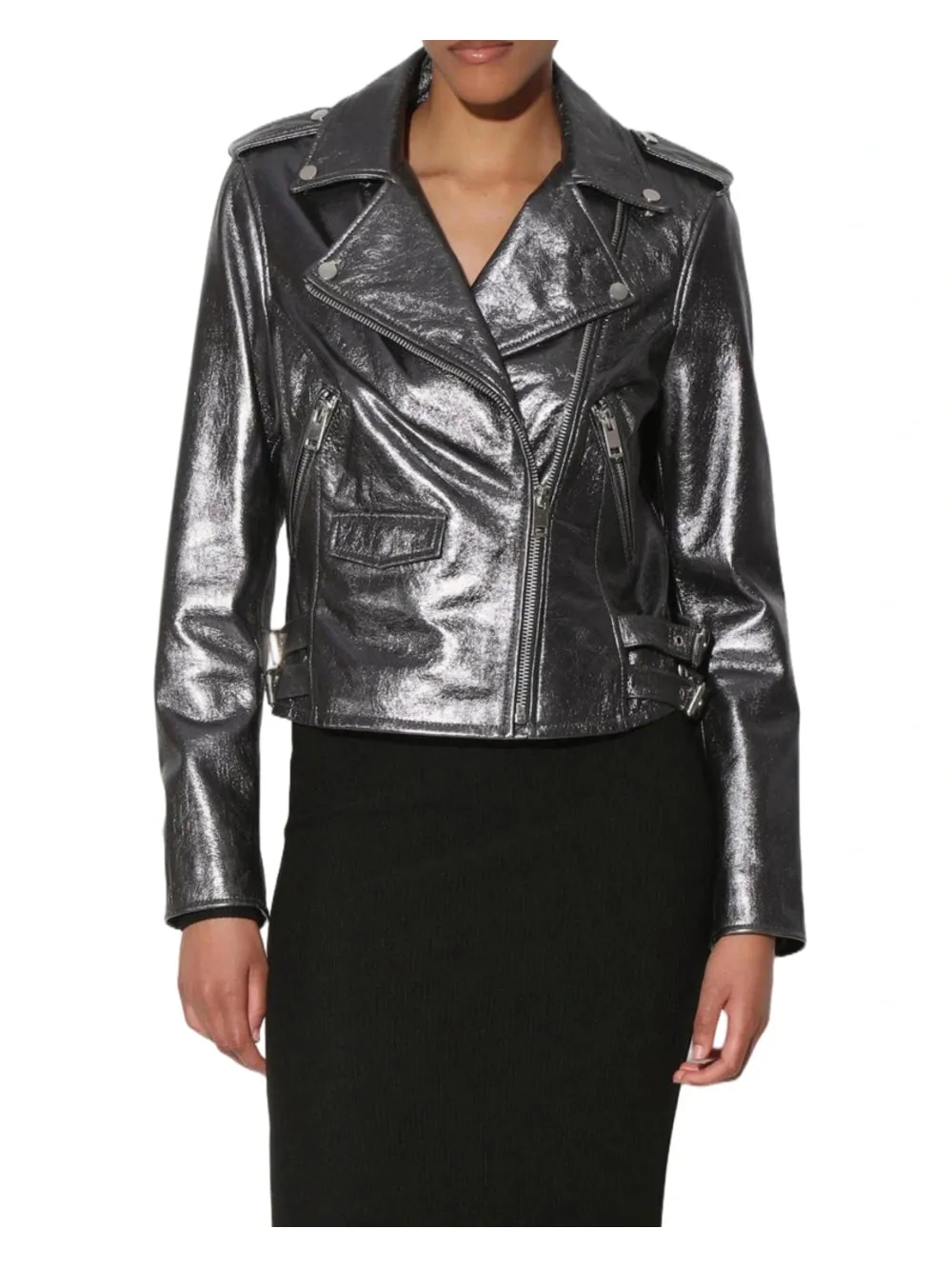 Metallic Sheen Tailored Jacket
