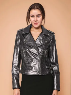 Metallic Sheen Tailored Jacket