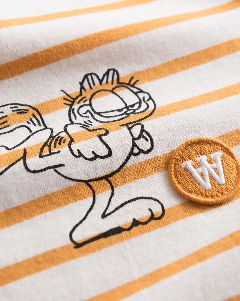 Mia T-shirt Kick - Off White/Orange Stripes