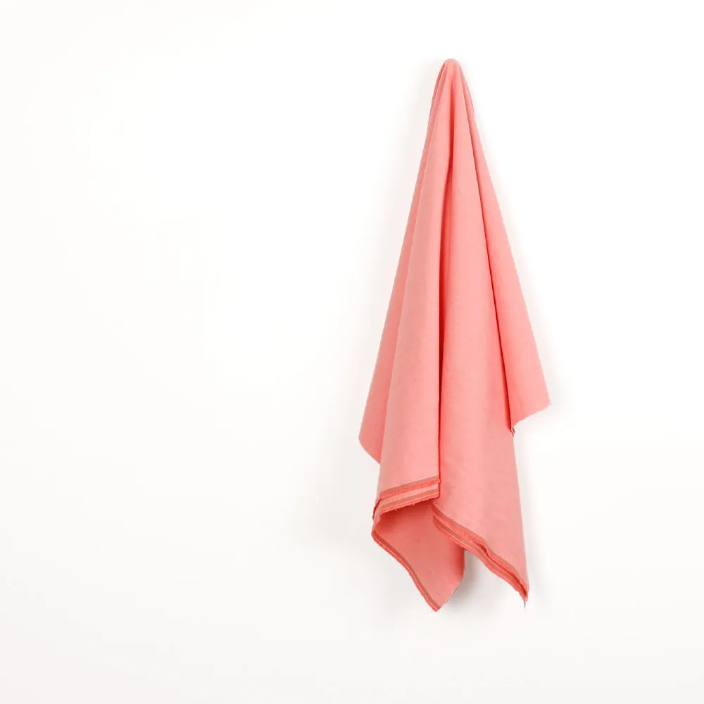 Micro Dash Cotton / Linen - Strawberry