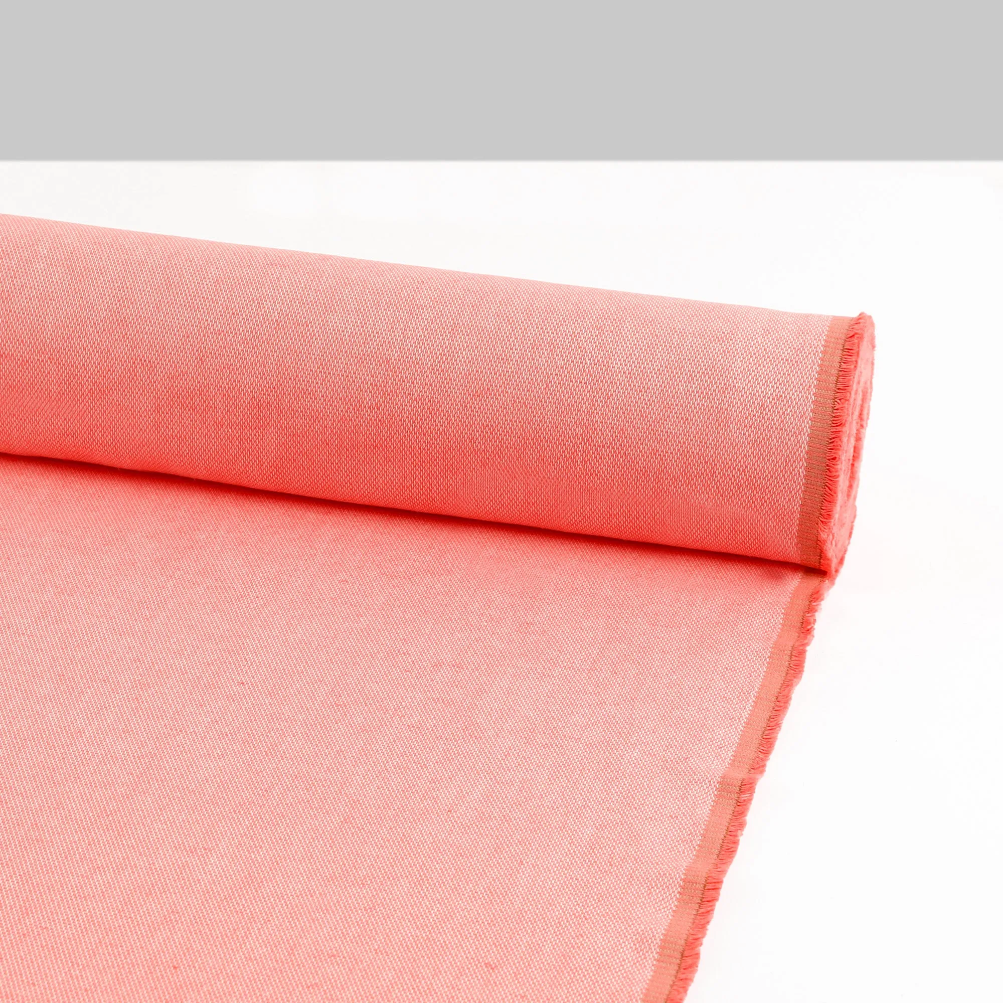 Micro Dash Cotton / Linen - Strawberry