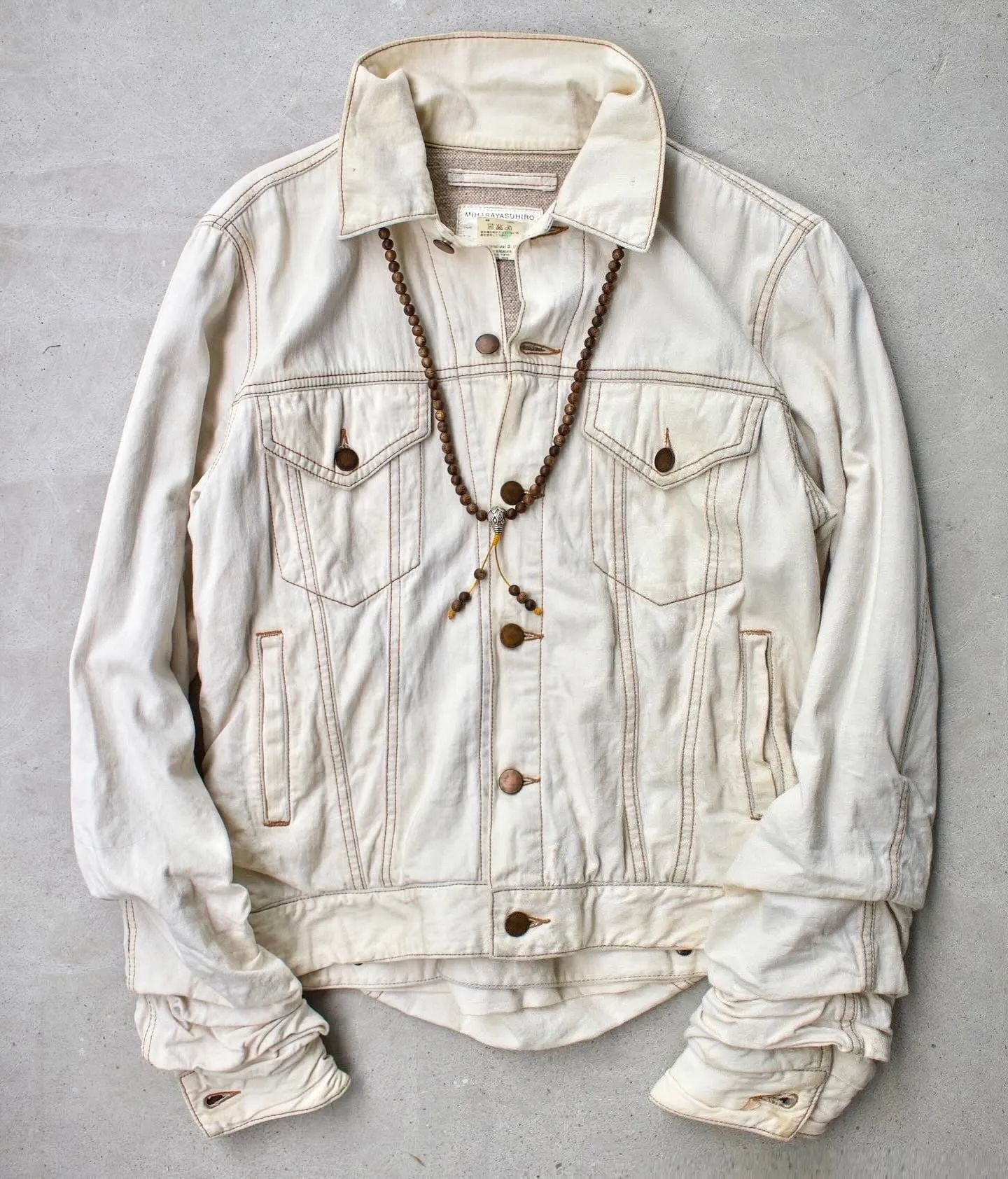 MiharaYasuhiro AW05 Layered Stack Denim Jacket