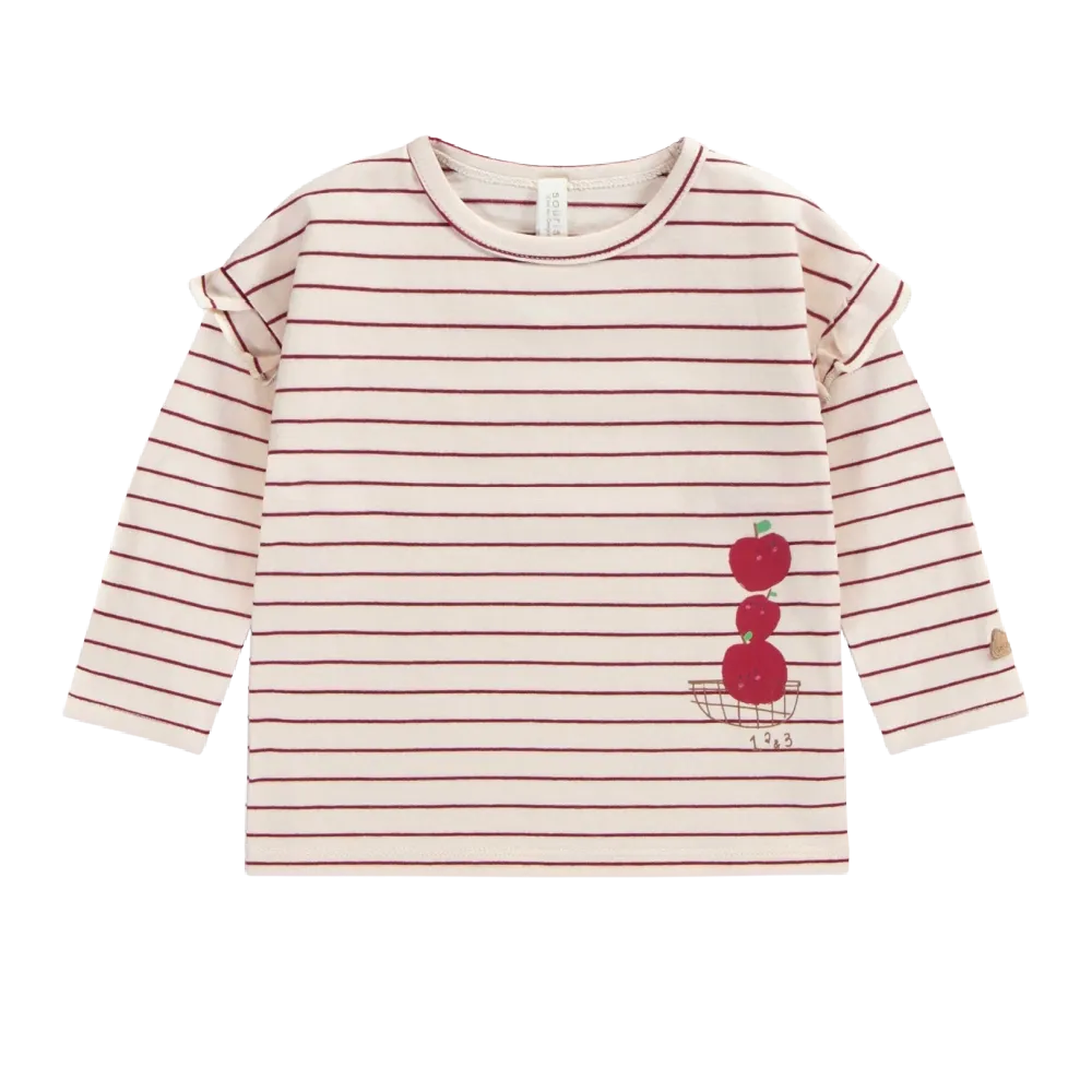 Mini Souris Top with Ruffles & Stripes