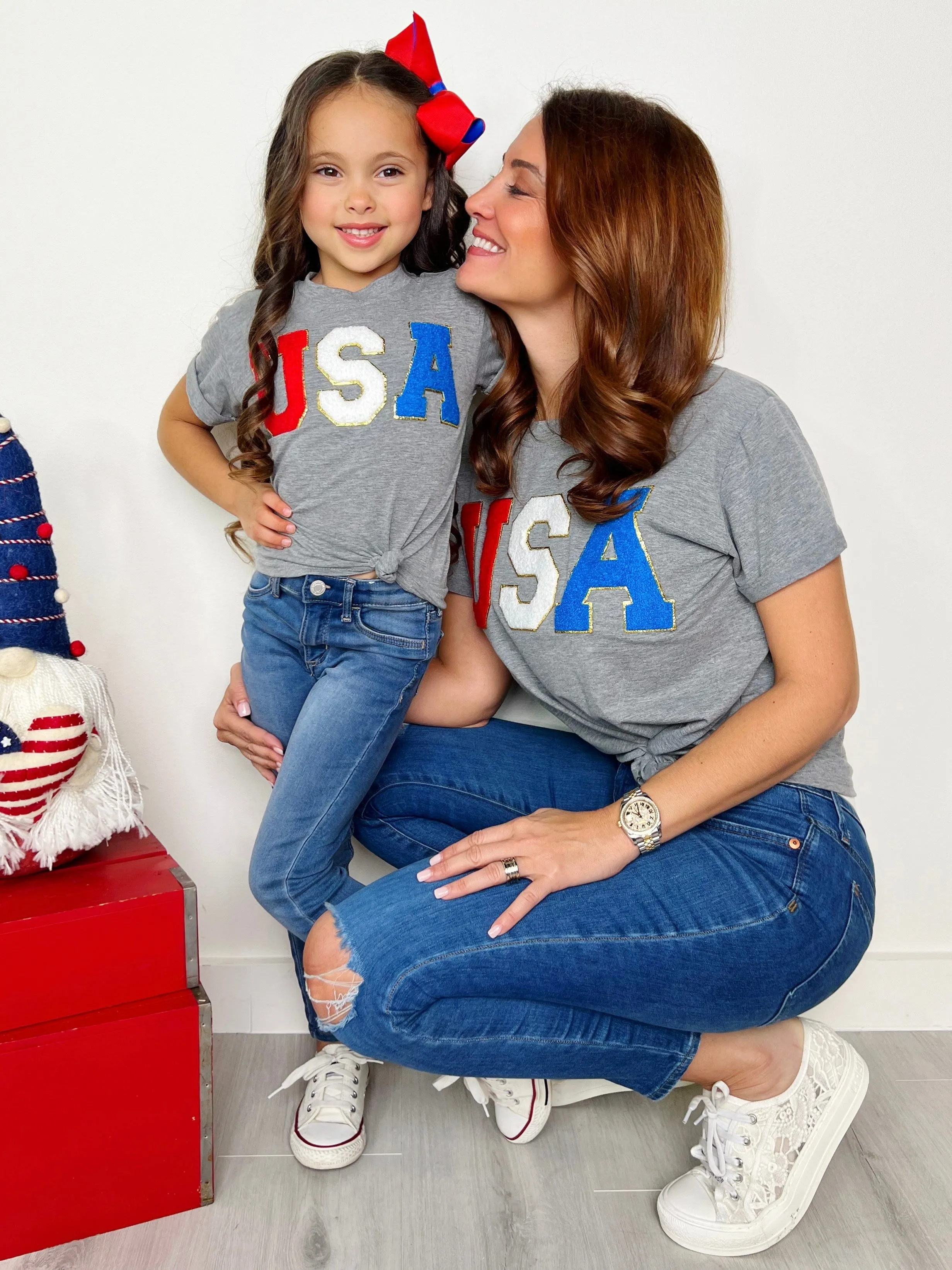 Mommy and Me Twindependence USA Top