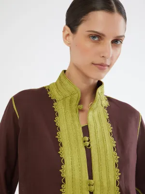 Moroccan linen jacket