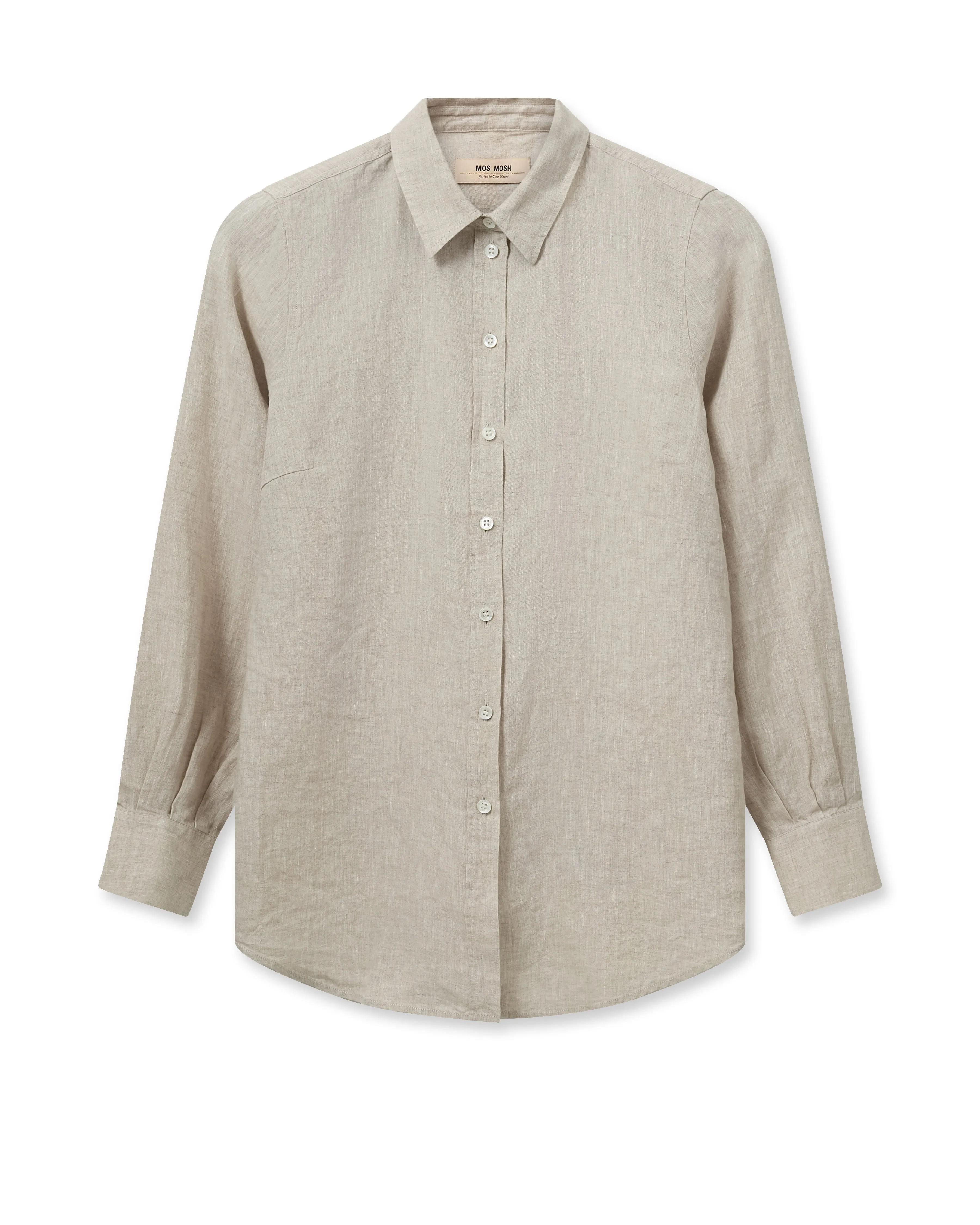 Mos Mosh Karli Linen Shirt - Cement
