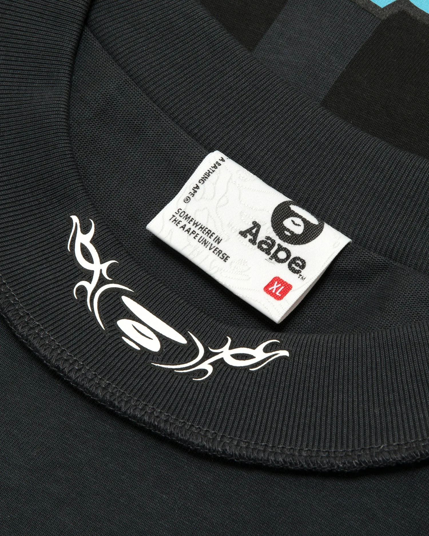Multi-logo layered long sleeve tee