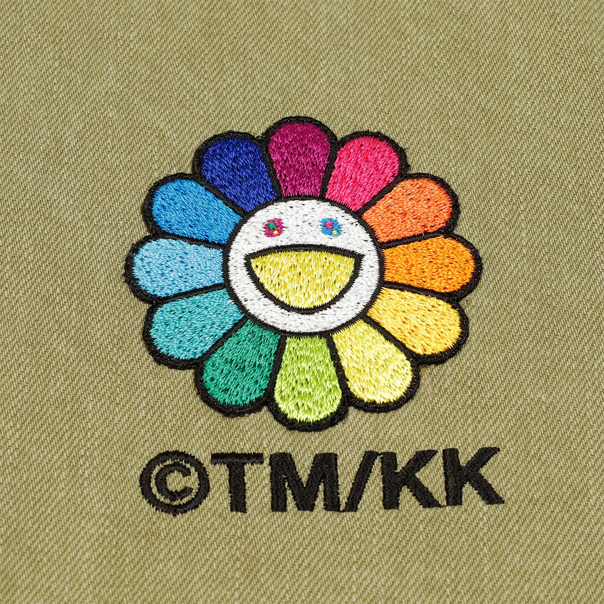 Murakami Flowers Embroidery Patch Cotton Shirts