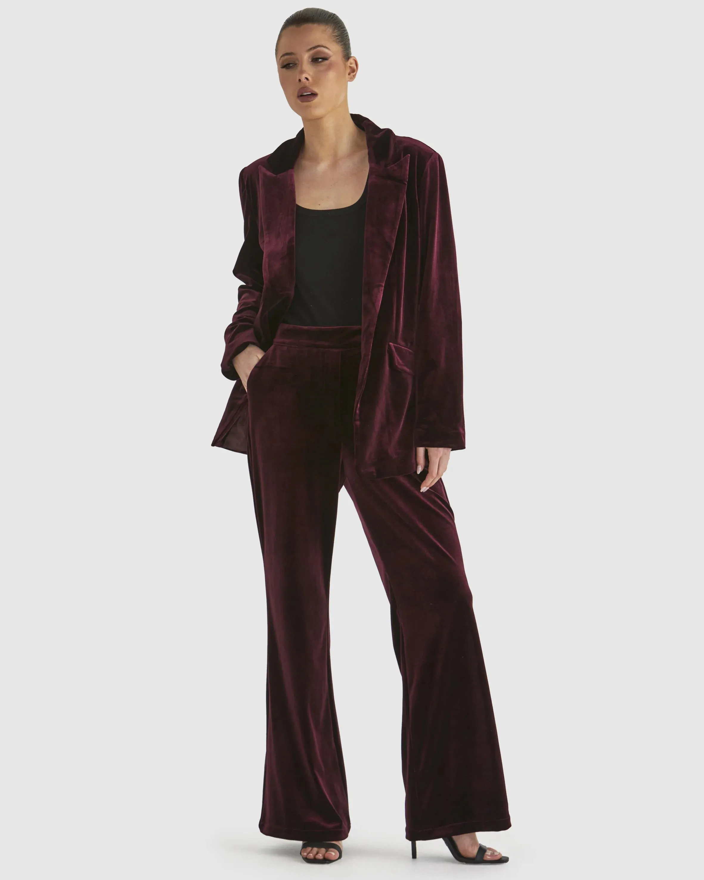 Mustang Sally Velvet Jacket Wine