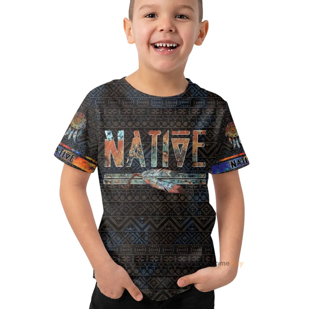 Native American Pride Kid Tshirt QT306149Hf