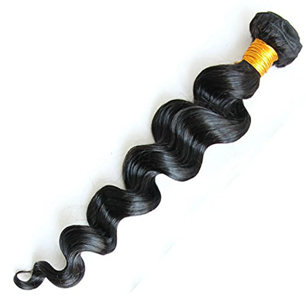 Natural Black Loose Wave 100% Unprocessed Human Hair