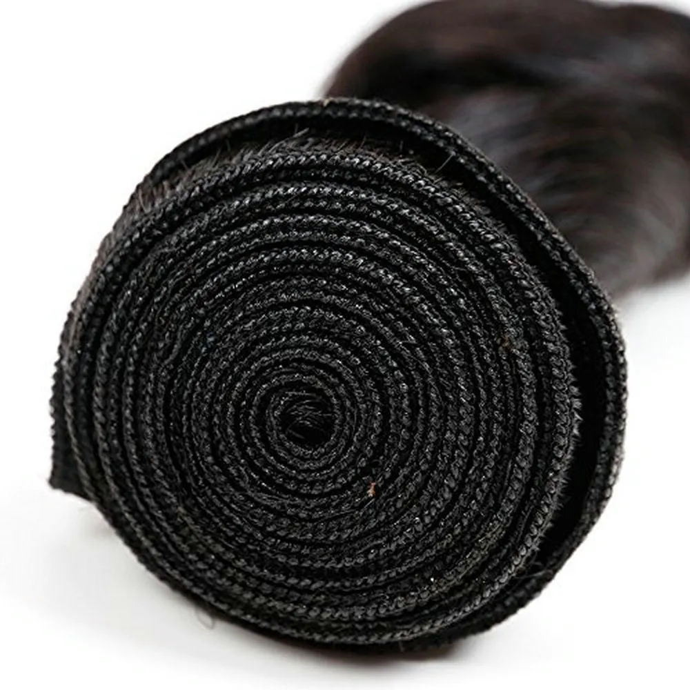 Natural Black Loose Wave 100% Unprocessed Human Hair