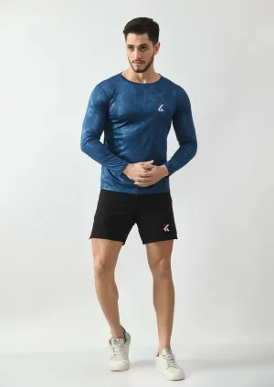 Navy Blue Full Sleeves T-Shirt for Men